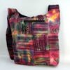 Tie Dye Patchwork Cotton Shoulder Bag
