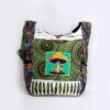 Mandala and Mushroom Print Cotton Shoulder Bag