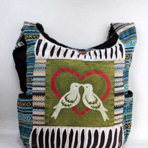 Patchwork & Razor Cut Ladies Shoulder Bag