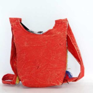 Alternative view of Tie Dye Razor Cut Small Shoulder Bag, Skull Printed Bag