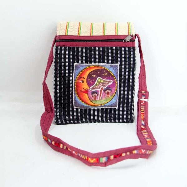 Adjustable Strapped Cotton Passport Bag