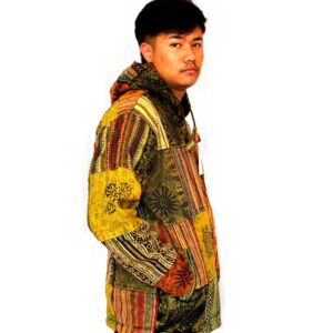 Alternative view of Hippie Boho Bohemian Gheri Patch Jacket