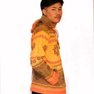 Alternative view of Orange Tone Printed Shyma Cotton Jacket