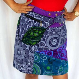 Fairtrade Hippie Wrap Boho Vintage Mini Short Skirt