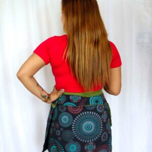Fairtrade Hippie Wrap Boho Vintage Mini Short Skirt