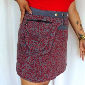 Fairtrade Hippie Wrap Boho Vintage Mini Short Skirt