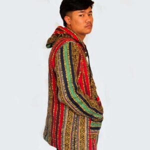 Alternative view of New Unisex Hippie Nepalese Gheri Pullover