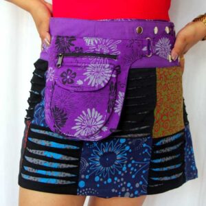 Fairtrade Hippie Wrap Boho Vintage Mini Short Skirt