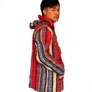 Alternative view of Red Mix Inner Fleeced Gheri Jacket