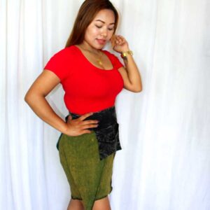 Fairtrade Hippie Wrap Boho Vintage Mini Short Skirt
