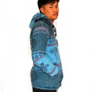 Alternative view of Heavy Cotton Shyama with Block Print Hoodie