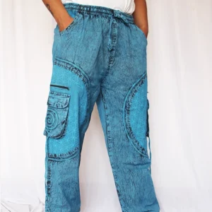 Alternative view of Blue Tone Retro Cotton Cargo Pant