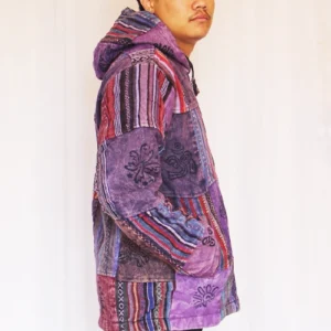Alternative view of Purple Tone Folk Print Gheri Jacket