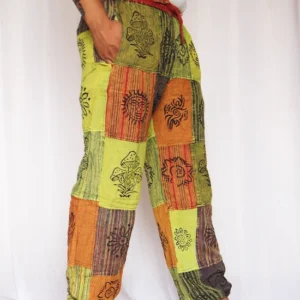 Alternative view of Mushroom and Sun Print Hippie Trouser