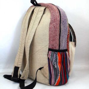 Himalayan Hemp Plain Blue School Bag