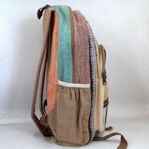 Himalayan Hemp Plain Blue School Bag