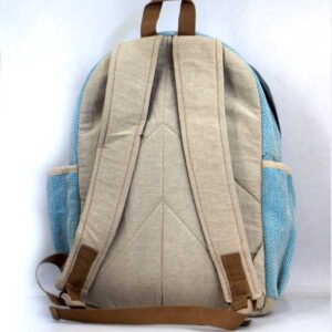 Himalayan Hemp Plain Blue School Bag