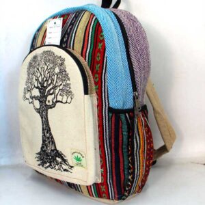 Unisex Tree Print Organic Hemp Laptop Bag
