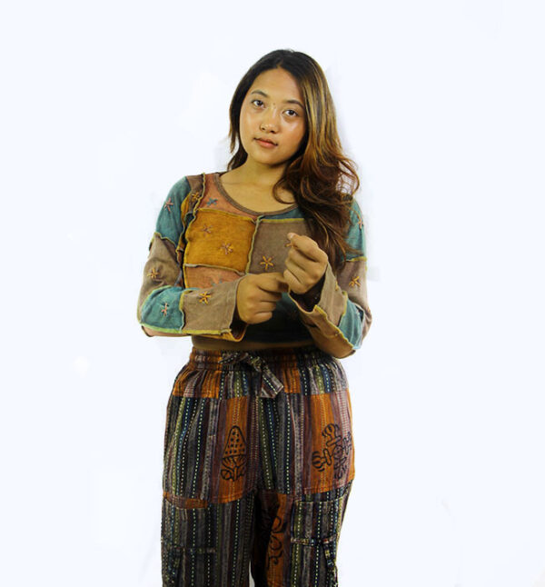 Funky Handmade Patchwork Cotton Top