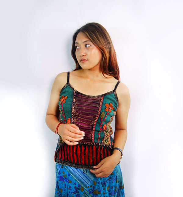 Made in Nepal Hippie Vintage Tank Top