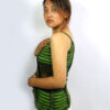 Green Hippie Razor Cut Ladies Top