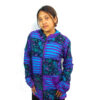 Bluish Tone Fair Trade Patchwork Jacket