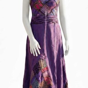 Nepalese Patchwork Cami Dress – Boho Cotton A-Line Summer Festival Outfit