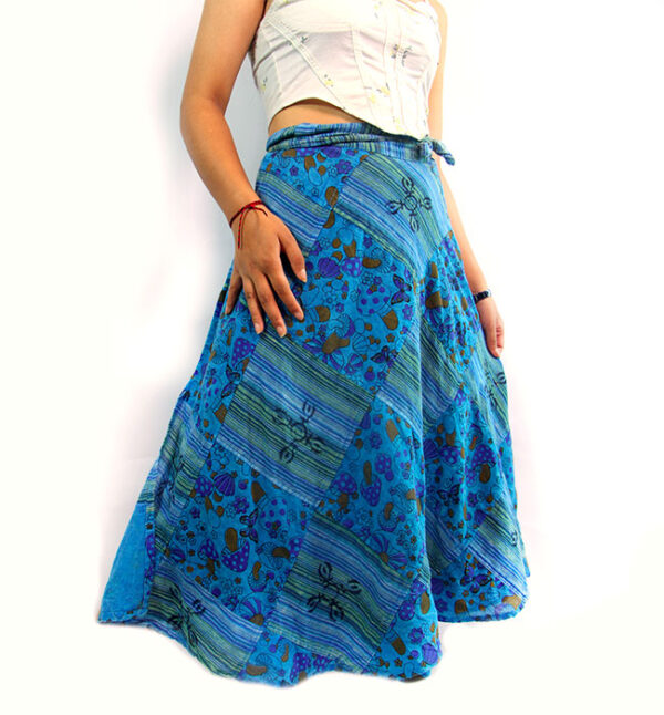 Patchwork Hippie Cotton Wrapper Long