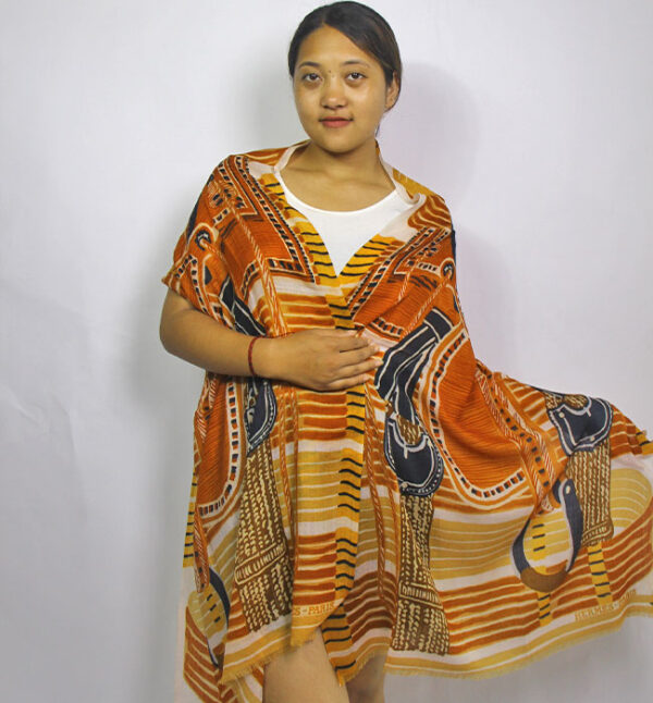 Exclusive Digital Printed Cashmere Shawl