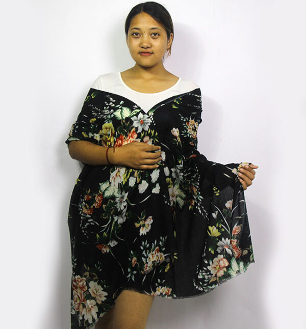 Prismatic Printed Cashmere Shawl
