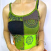 Green Mix Patchwork Crop Top