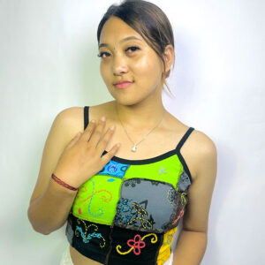 Multicolor Crochet Hippie Crop Top