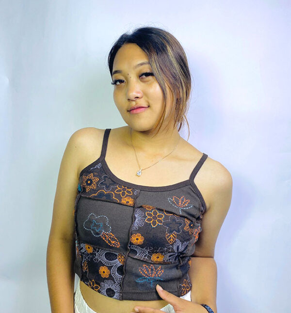 Stylish Hippie Sleeveless Crop Top