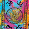 Om Sign Chakra Large Cotton Tapestry
