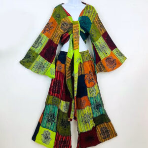 Folk Printed Colorful Patchwork Set