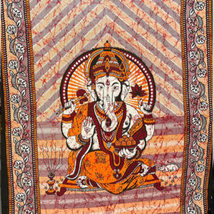 Lord Ganesh Print Cotton Tapestry