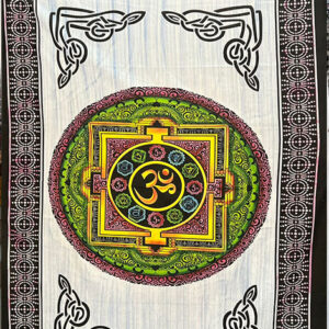 Wall Decor Om Symbolled Cotton Tapestry