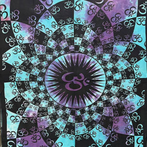 Om Print Cotton Tapestry