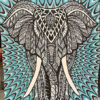 Nepalese Tapestry Hippie Elephant Art