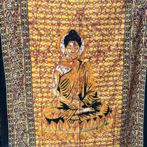 Meditating Lord Buddha Cotton Tapestry
