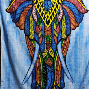 Elephant Art Handmade Cotton Tapestry
