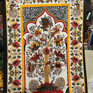 Beautiful Floral Print Cotton Tapestry