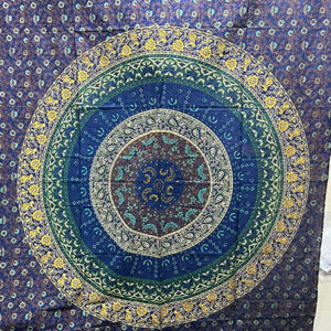 Artistic Mandala Print Cotton Tapestry