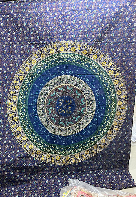 Artistic Mandala Print Cotton Tapestry