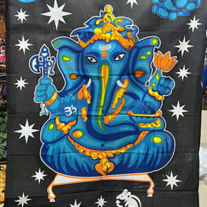 Lord Ganesh Print Cotton Tapestry