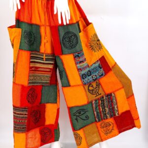 Yellow Wide Leg Streetwear