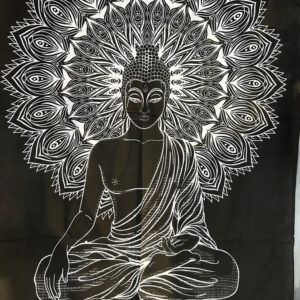 Lord Buddha Sketch Cotton Tapestry