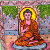 Buddha Art Spiritual Cotton Tapestry