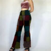 Intricate Patchwork Wide Leg Ladies Trouser