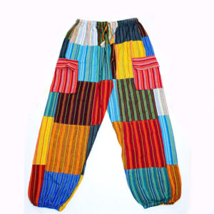 Gheri Cotton Summer Casual Patchwork Trouser